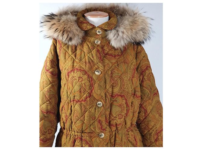 Etro Jacket Multicolore Fur Polyester Polyamide 46 Multiple colors - view 2
