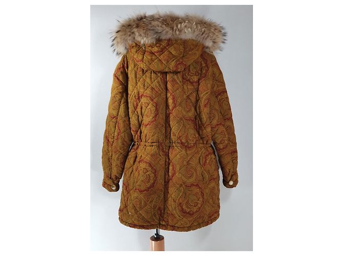 Etro Jacket Multicolore Fur Polyester Polyamide 46 Multiple colors - view 5