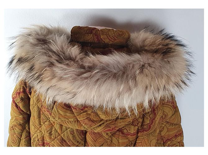 Etro Jacket Multicolore Fur Polyester Polyamide 46 Multiple colors - view 6