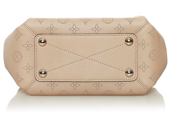 Louis Vuitton Marrone Mahina Babylone BB Beige - vista 4