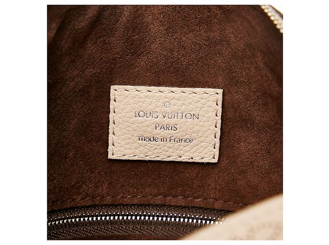Louis Vuitton Marrone Mahina Babylone BB Beige - vista 6