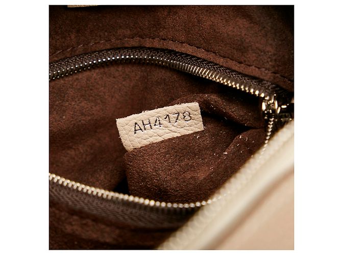 Louis Vuitton Marrone Mahina Babylone BB Beige - vista 7