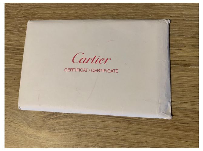 Cartier Lined C Ring aus Weißgold Silber - Ansicht 2
