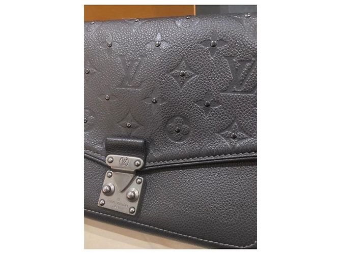 Louis Vuitton Saint Germain PM Monogram Empreinte Pelle Grigia Grigio - vista 7