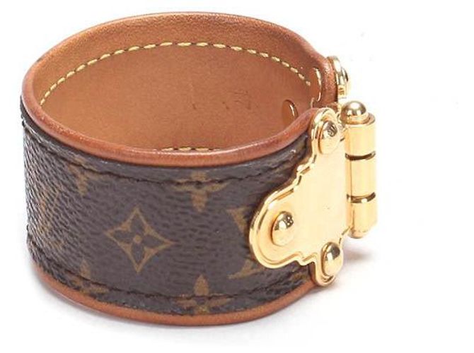 louis vuitton Monogram Save It Brazalete marrón Castaño - vista 2