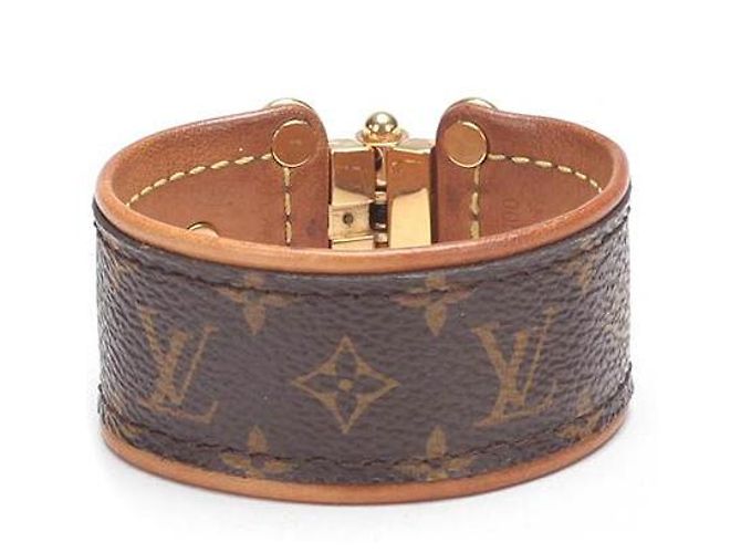 louis vuitton Monogram Save It Brazalete marrón Castaño - vista 3