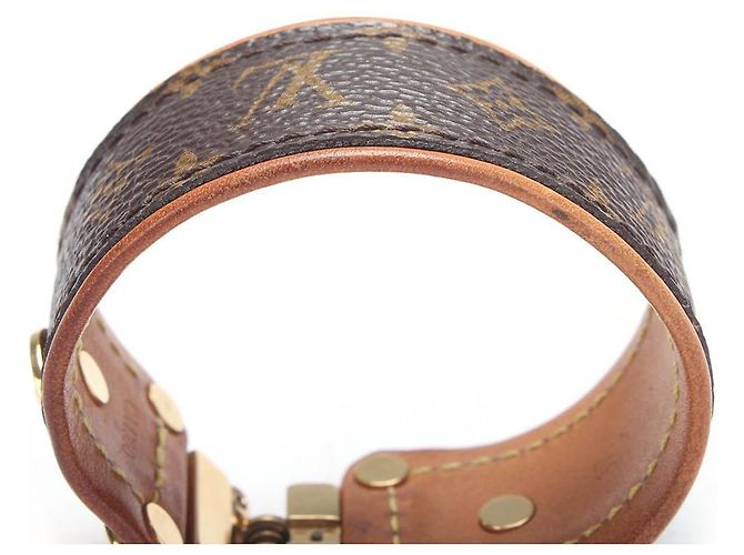 louis vuitton Monogram Save It Brazalete marrón Castaño - vista 8