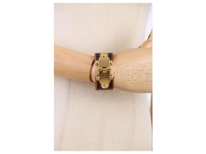 louis vuitton Monogram Save It Brazalete marrón Castaño - vista 9