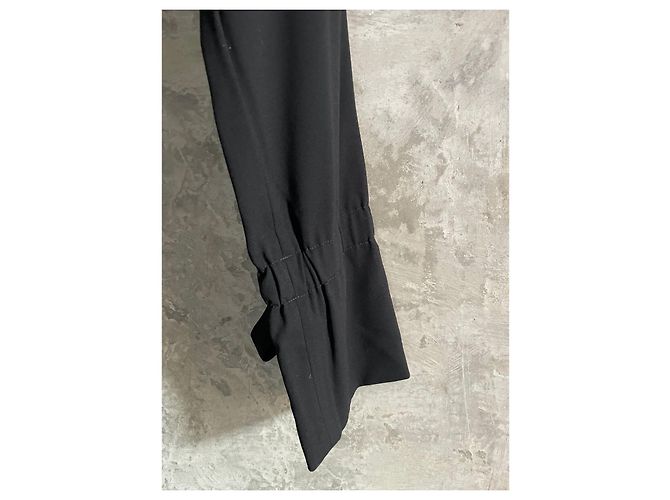 Calça Chanel preta de lã com laços Preto - vista 4