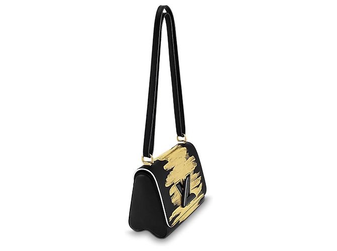 Borsa Louis Vuitton Twist PM in pelle nera/oro in edizione limitata Multicolore - vista 2