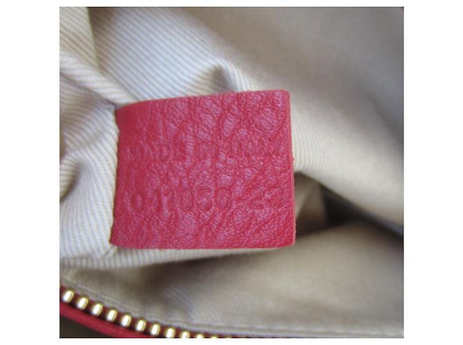 Borsa a mano Chloé Marcie grande in pelle martellata rosso scuro Bordò - vista 11