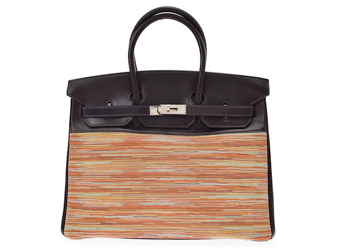 Hermès Birkin 35 Brown Pony-style calfskin ref.672701 - Joli Closet