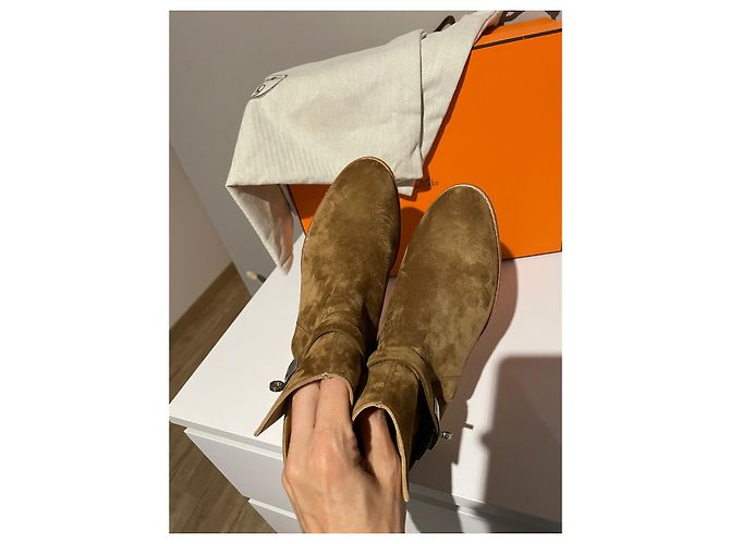 Hermès FOLLOW HERMES botines Caramelo - vista 2