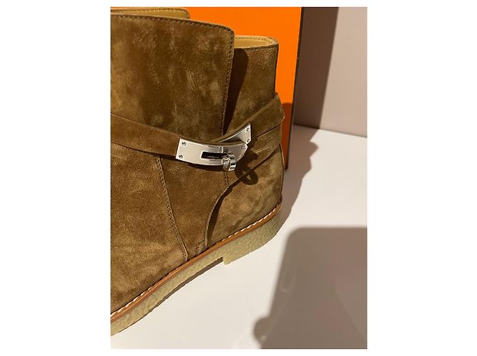 Hermès FOLLOW HERMES botines Caramelo - vista 9