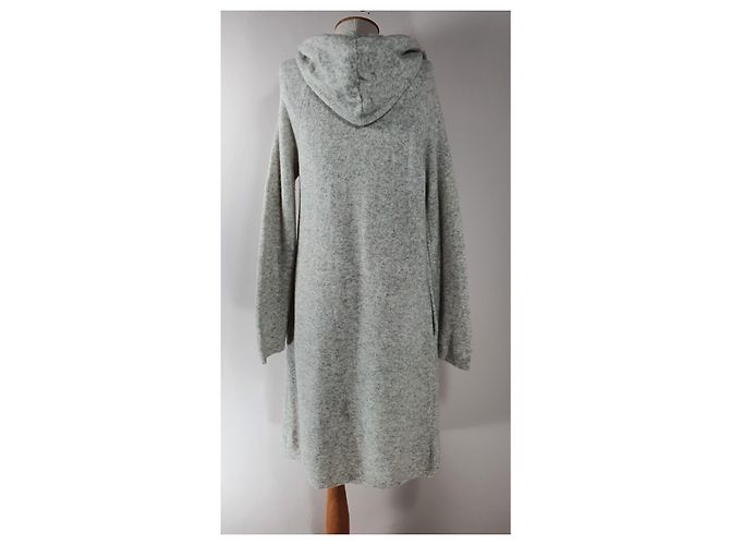 Autre Marque Babaton Hoodie Strickjacke Grau Merino Wolle und Yakwolle - Ansicht 3
