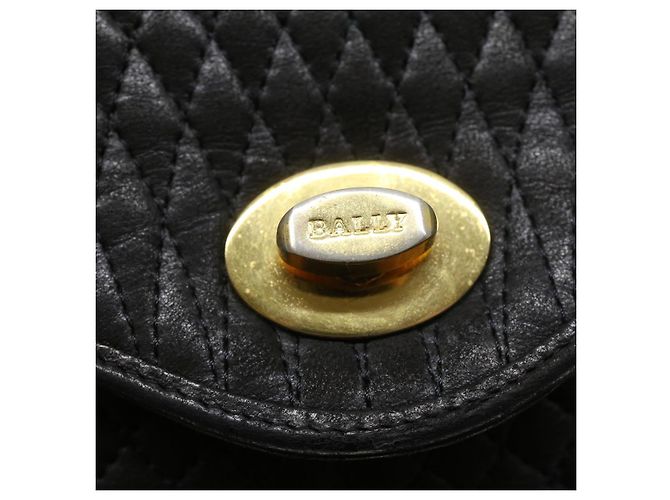 BALLY Borsa a mano Pelle Nero Auth am2821g - vista 8