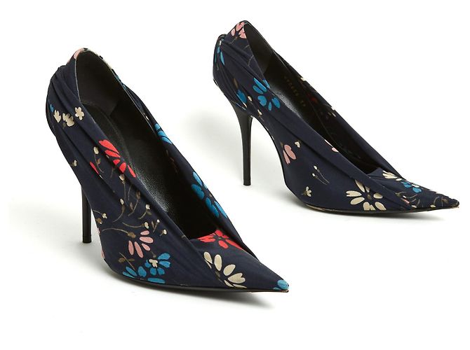 Balenciaga NAVY BLUMENMESSER DE39 Marineblau - Ansicht 2