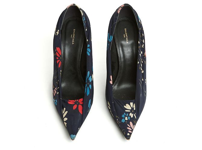 Balenciaga NAVY BLUMENMESSER DE39 Marineblau - Ansicht 3