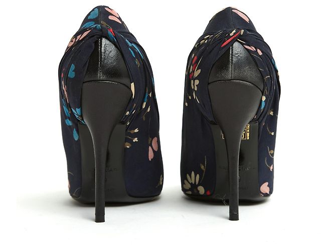 Balenciaga NAVY BLUMENMESSER DE39 Marineblau - Ansicht 4