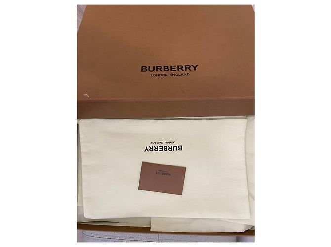 Burberry Sneakers Arthur in pelle scamosciata e lana check pied de poule Beige - vista 3
