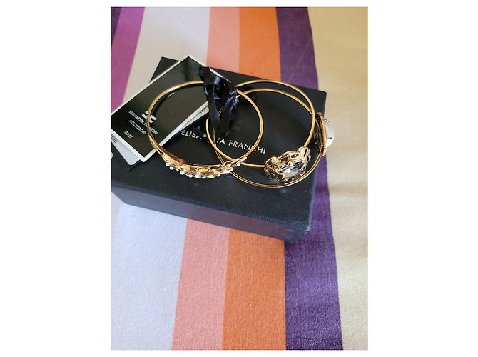 Set di 3 Braccialetti Elisabetta Franchi Dorati D'oro - vista 2