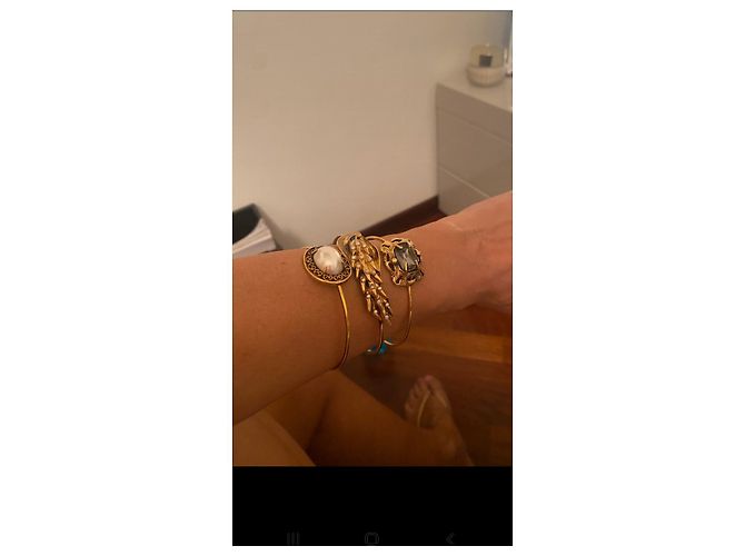 Set di 3 Braccialetti Elisabetta Franchi Dorati D'oro - vista 4