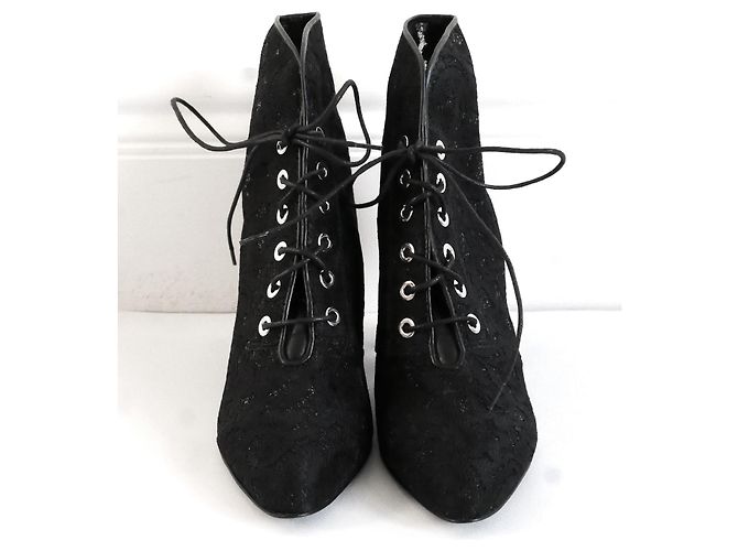 Botines de encaje negro Sabrina de Laurence Dacade - vista 5