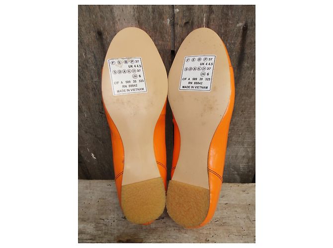 bailarinas Mellow Yellow p 37 Nueva condición Naranja - vista 6