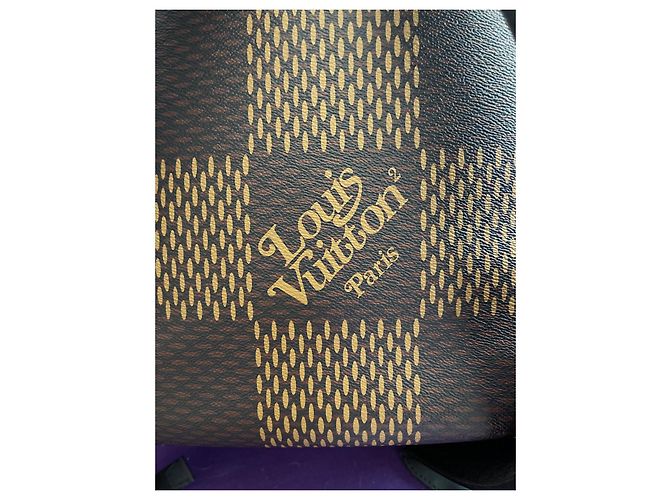 Nigo Christopher borsa zaino lv monogram Louis Vuitton damier Marrone - vista 7