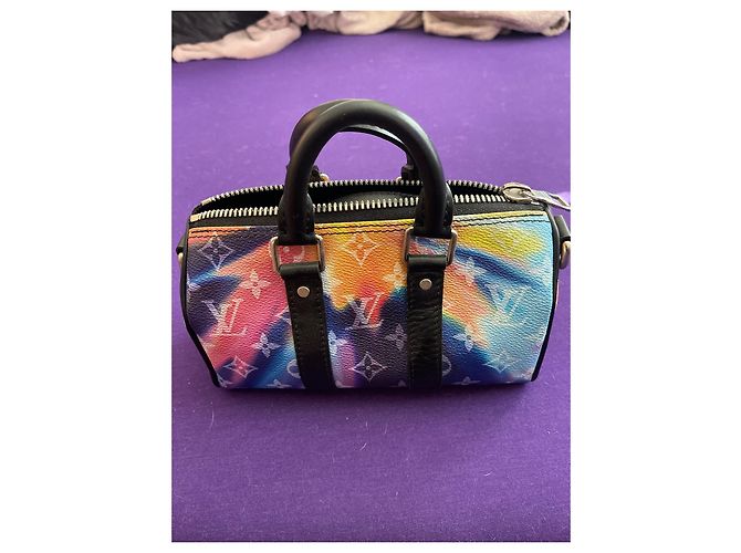 Abbesses Keepall Xs tramonto tie-dye starburst borsa pochette tracolla Louis Vuitton monogram lv - vista 2