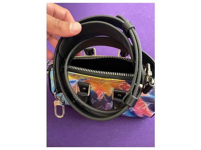 Abbesses Keepall Xs tramonto tie-dye starburst borsa pochette tracolla Louis Vuitton monogram lv - vista 7
