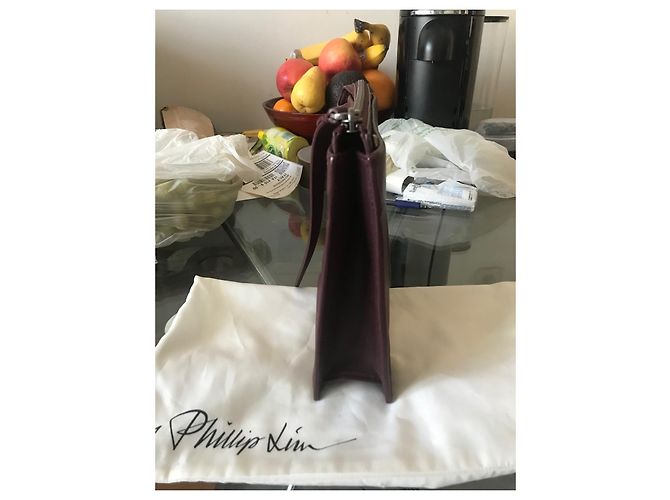 Bolso de mano 3.1 Phillip Lim de cuero rojo oscuro Burdeos - vista 5