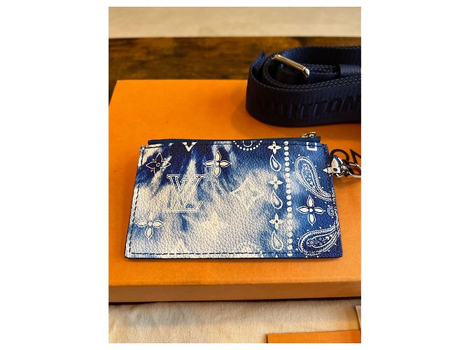 pochette louis vuitton édition limitée sac Blanc Bleu clair - vue 8