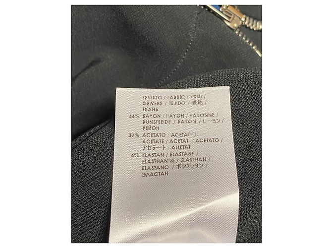 Stella Mc Cartney Stella McCartney Vestido com detalhe de zíper na altura do joelho em seda preta Preto - vista 8