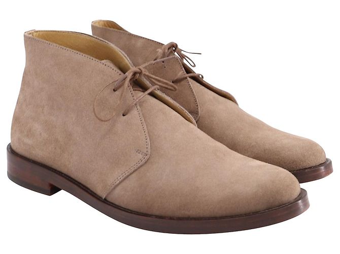 Apc NO.P.C Novos Derbies "Desert Boots" em camurça bege - vista 2