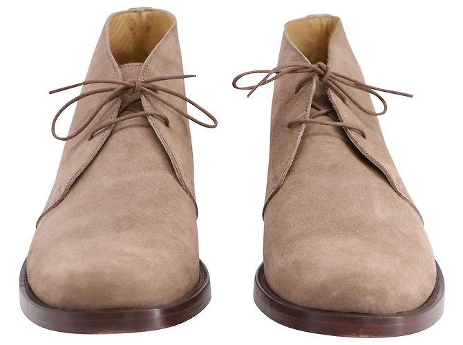 Apc NO.P.C Novos Derbies "Desert Boots" em camurça bege - vista 3