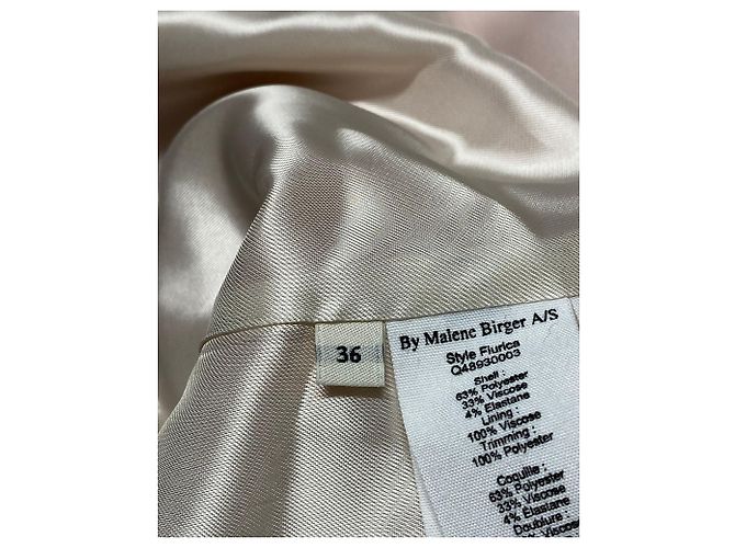 By Malene Birger by. Malene Birger Fiurica Oversized Piqué Coat in Pink Polyester - view 6
