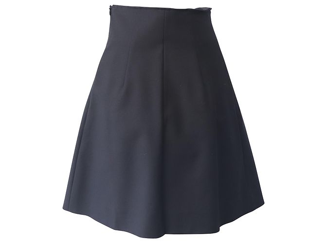 Falda plisada con botones en la parte delantera de Maje en algodón negro - vista 2