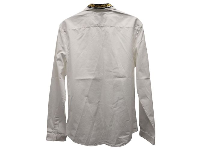 Camisa Oxford de Algodón Blanco con Apliques Duke de Gucci - vista 5