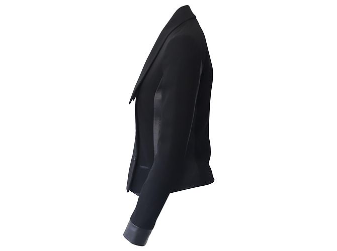 Blazer corto Diane Von Furstenberg in triacetato nero - vista 2