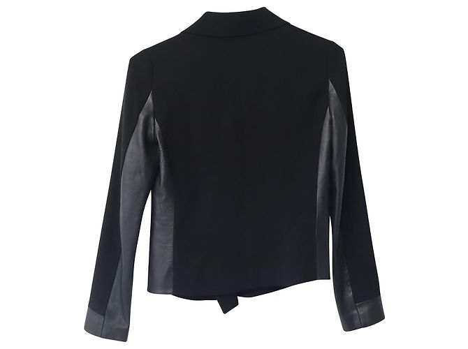 Blazer corto Diane Von Furstenberg in triacetato nero - vista 4