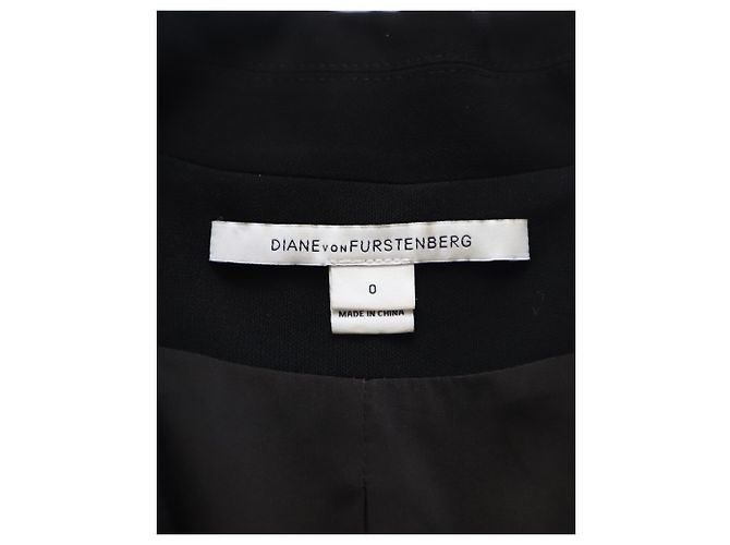 Blazer corto Diane Von Furstenberg in triacetato nero - vista 7