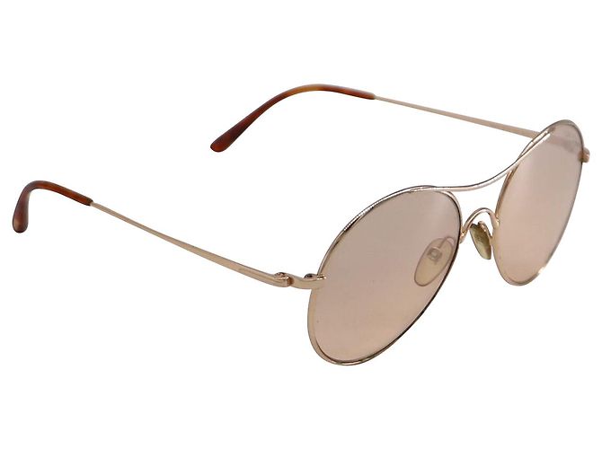 Tom Ford Claude TF145 28Occhiali da sole G in metallo dorato - vista 2