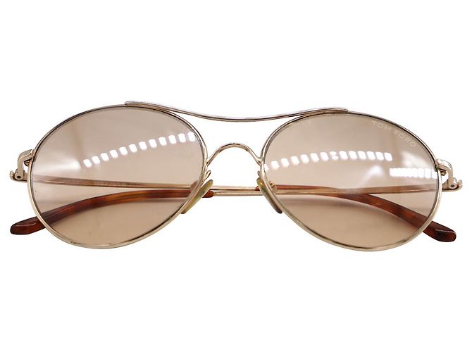 Tom Ford Claude TF145 28Occhiali da sole G in metallo dorato - vista 8
