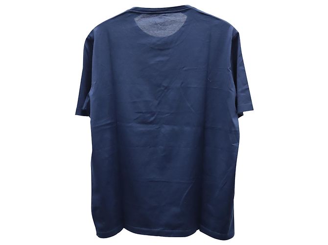 T-shirt Hermès Odyssee in cotone blu navy - vista 2