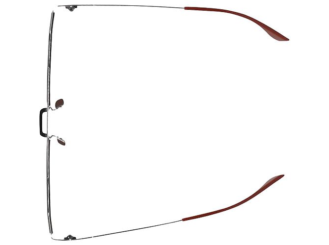 Fendi Eyeline Aviator Sunglasses in Red Metal - view 5