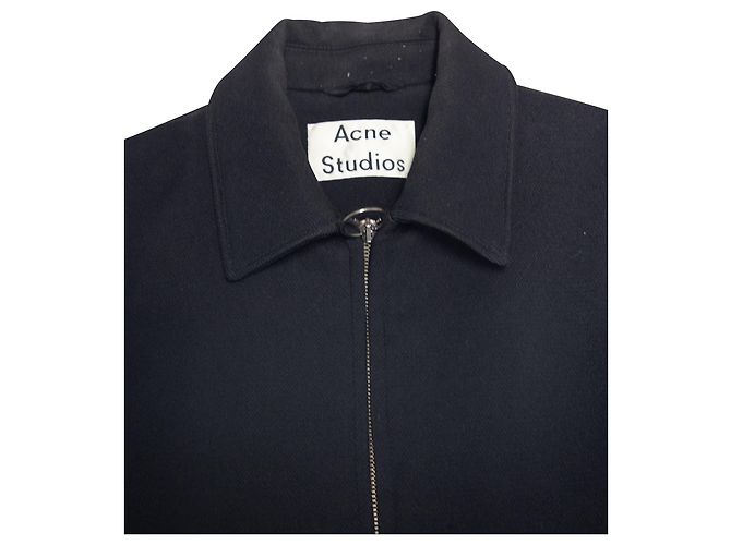 Acne Studios Miles Langarmjacke aus schwarzem Polyester - Ansicht 3
