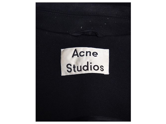 Acne Studios Miles Langarmjacke aus schwarzem Polyester - Ansicht 4