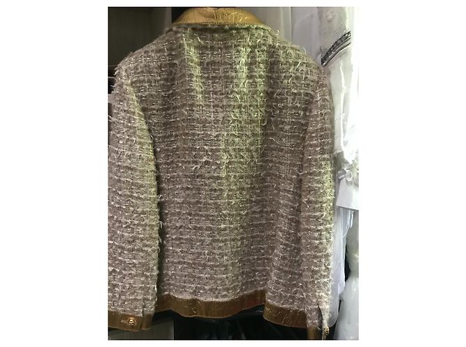 Multicolor Chanel 19una giacca d'oro ecru oro tweed di qualità museale rara Multicolore - vista 4