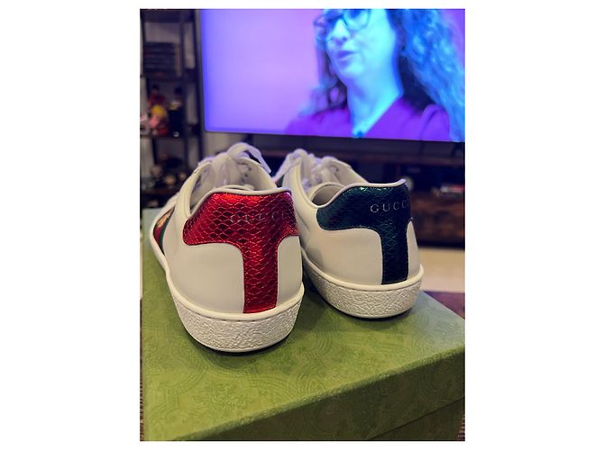 Ace sneakers Gucci 2022 Bianco Rosso Verde - vista 3